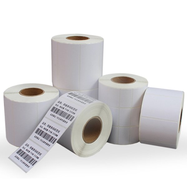 卷筒打印標簽銅版紙打印不干膠標簽 二維碼打印標簽紙珠寶標簽紙