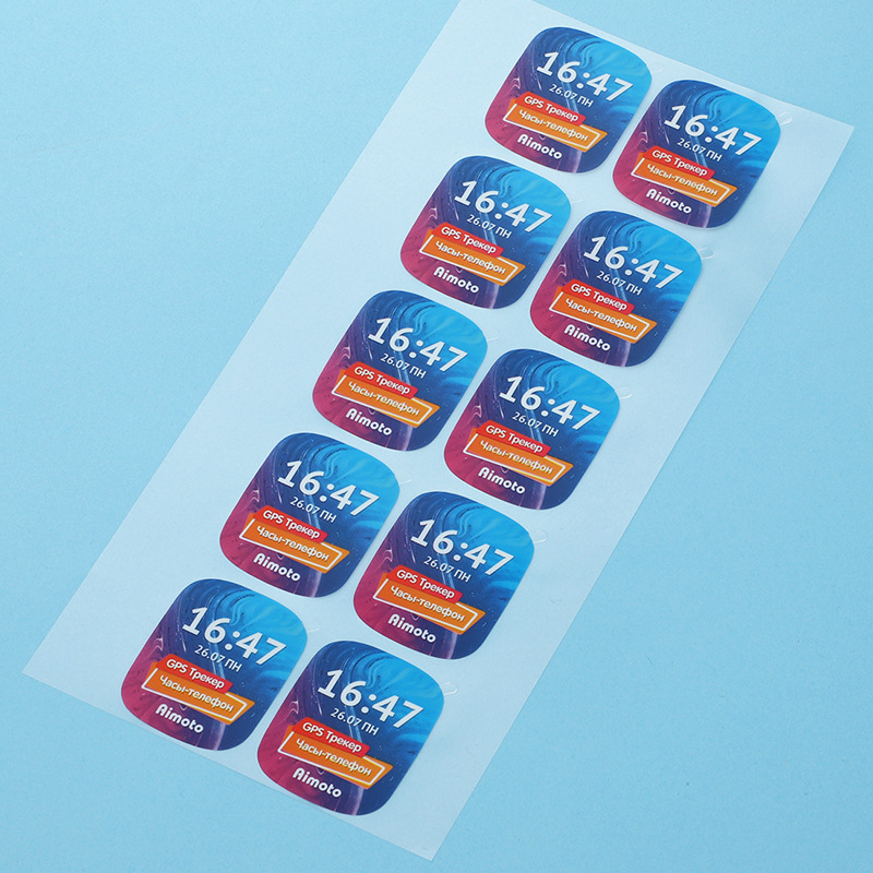 透明智能手表屏幕PET保護膜印刷 手表液晶顯示屏防刮花防灰塵貼膜