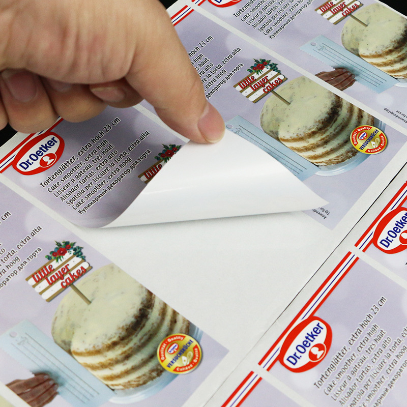 定制銅版紙不干膠 食品包裝不干膠貼紙pvc蔬菜水果彩色塑料封口貼