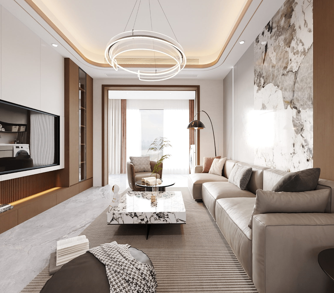 鴻榮源-熙園山院吳小姐雅居(大偉設計)全景效果圖