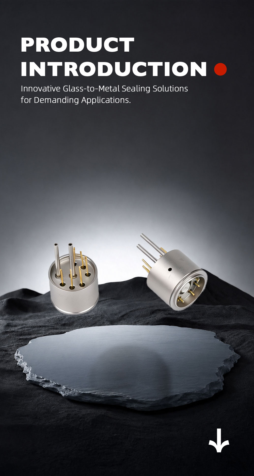 Dual‑Tube Housing Multi‑Pin Sintered Hermetic Feed‑Through Base