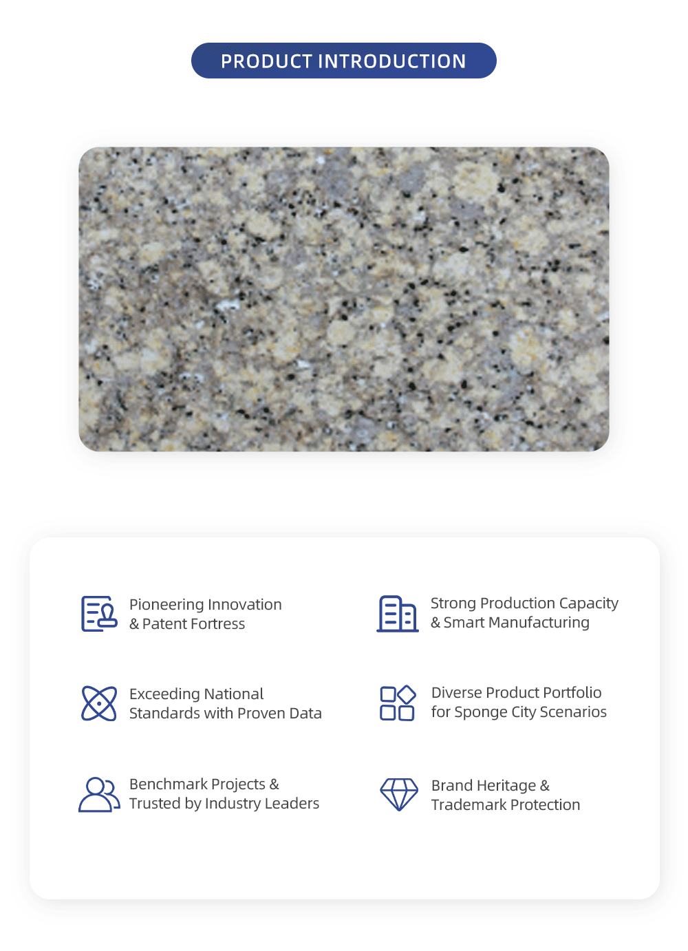 Exclusive Luxurious Golden Eco PC Brick - Granite Alternative