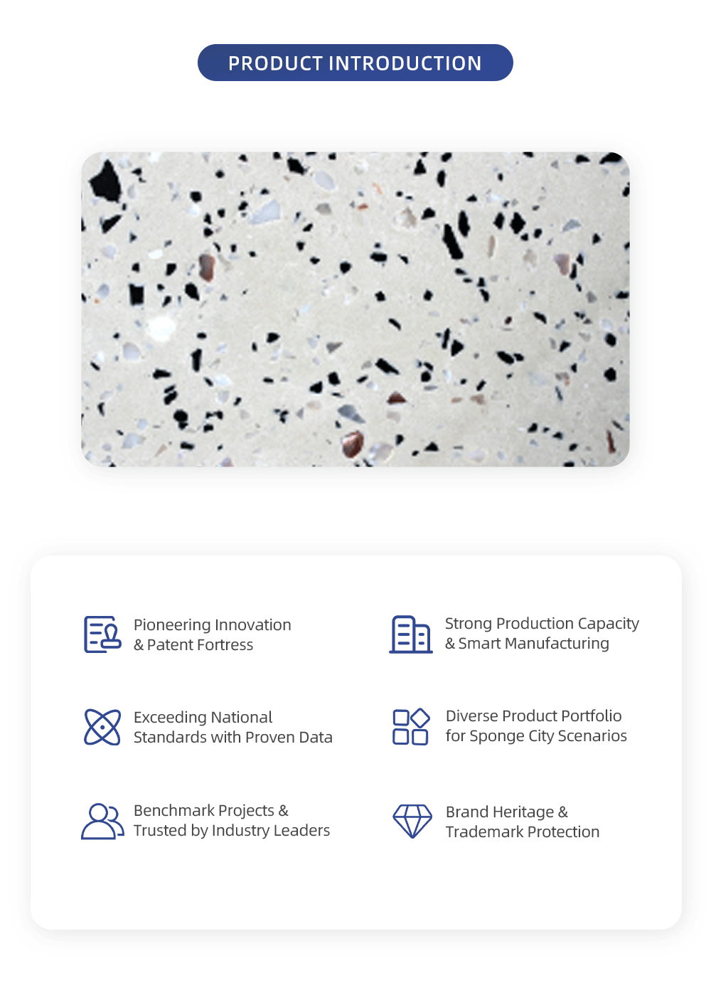 Pure & Bright Shell White Eco PC Brick - Granite Alternative