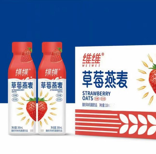 維維草莓燕麥 318x15瓶