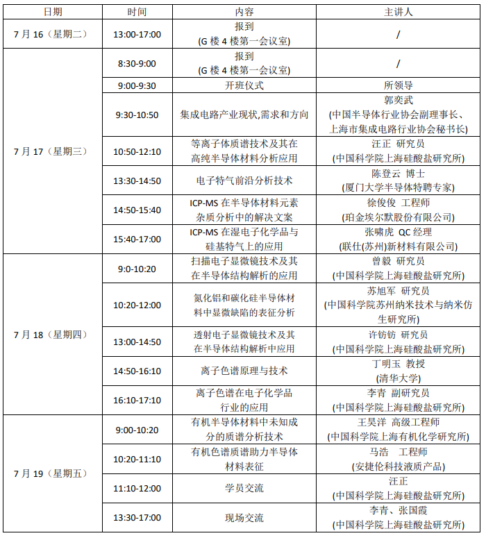東宇邀您參加“半導(dǎo)體材料與器件分析檢測技術(shù)”培訓(xùn)班