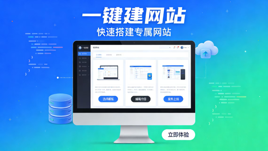 石狮智能一键建站工具,一键建站