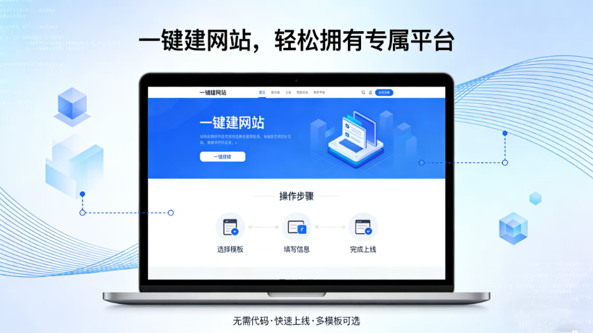 石狮智能一键建站工具,一键建站