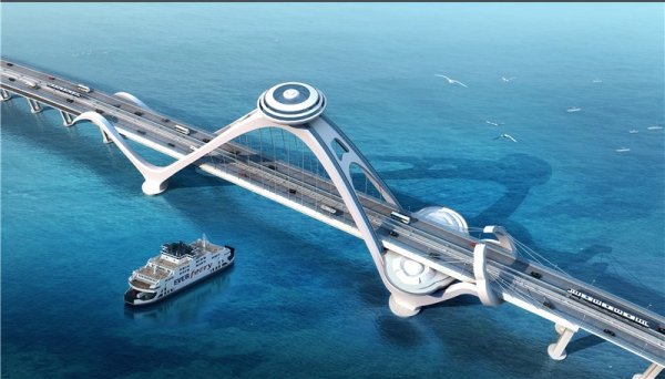 海口東海岸如意島項目跨海大橋景觀方案