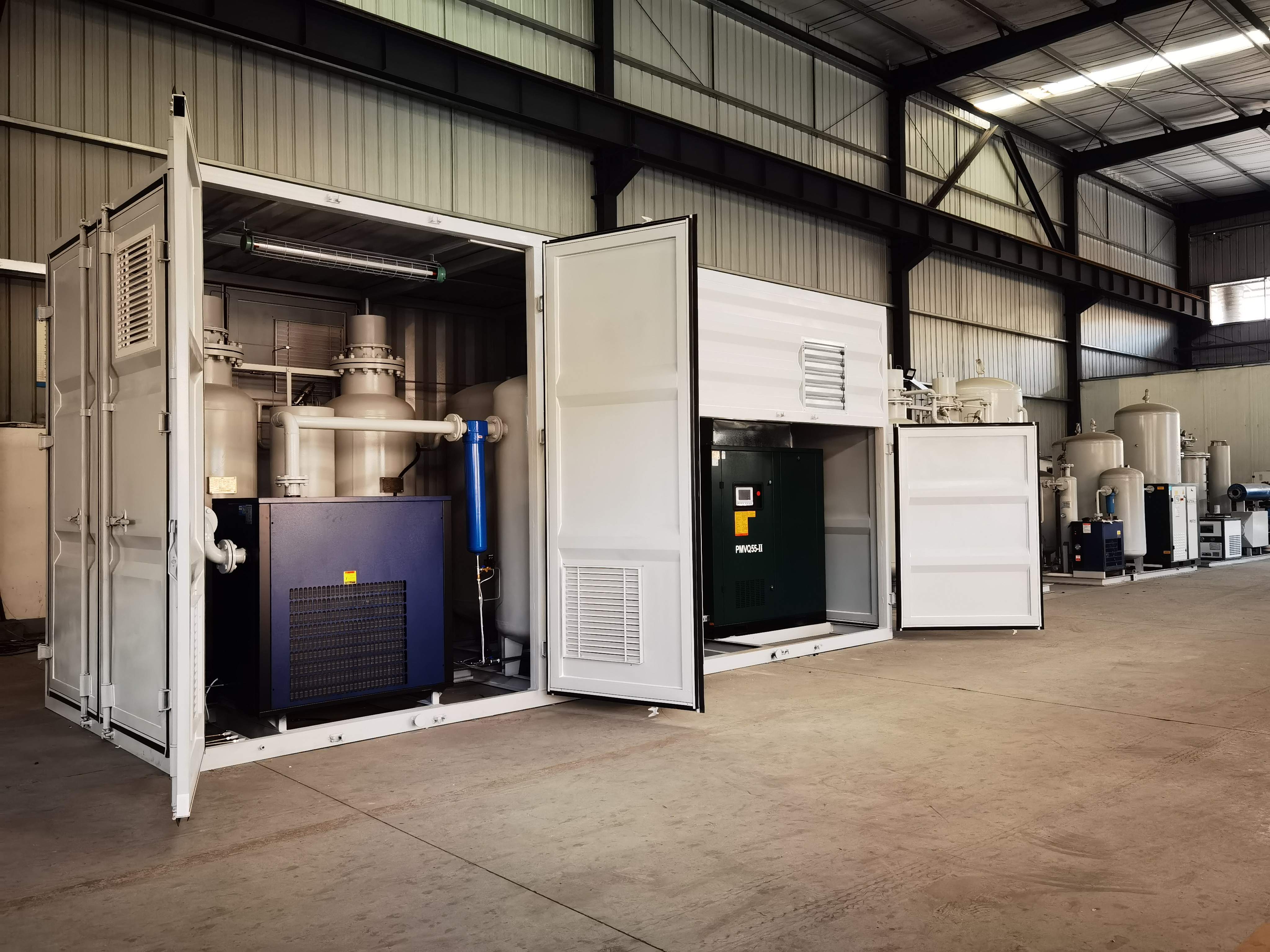 華泰牌煙草保護箱式制氮機竣工