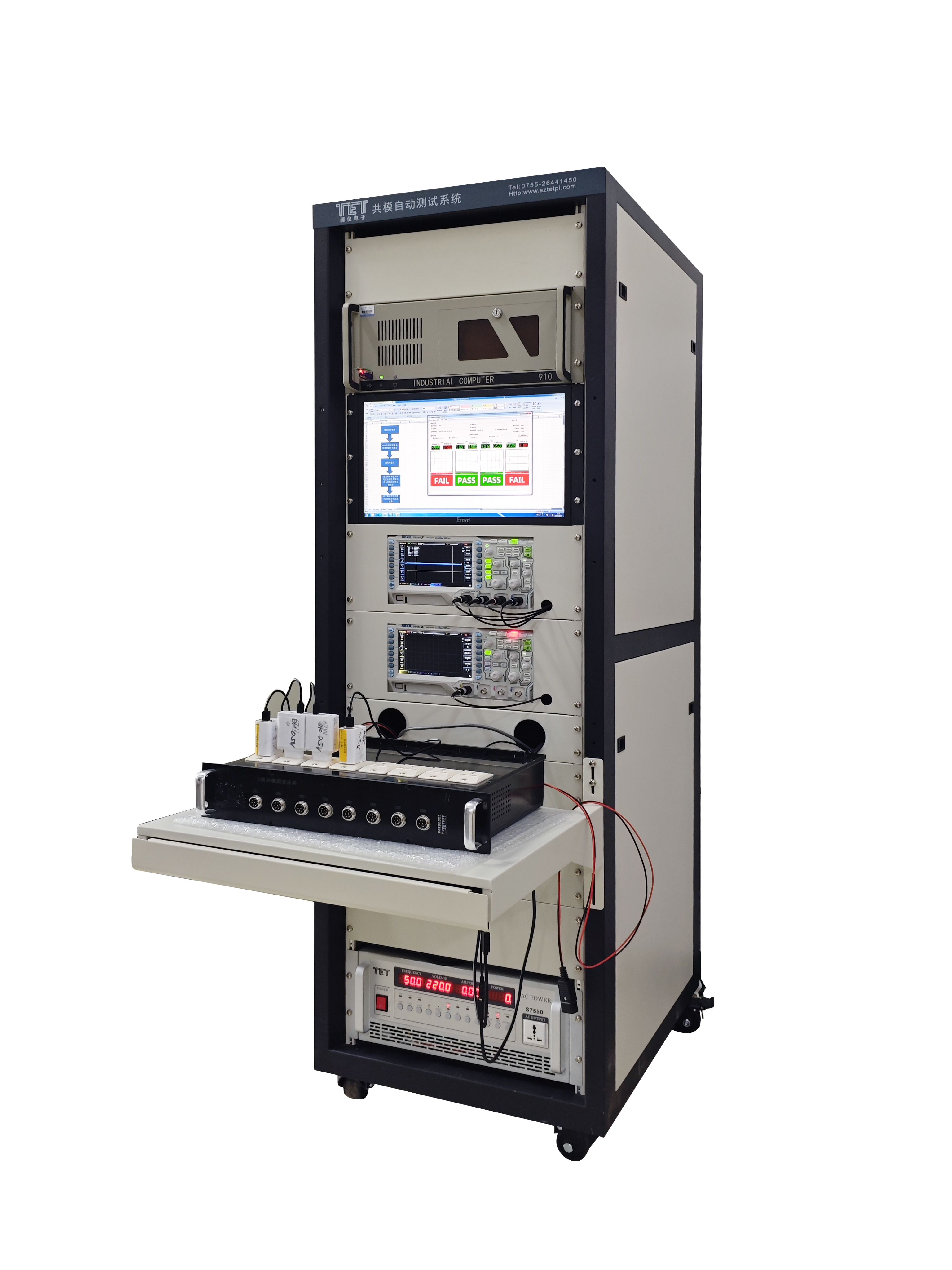 源儀電子CM6000充電器共模自動測試系統(tǒng)：解決量產(chǎn)全檢效率