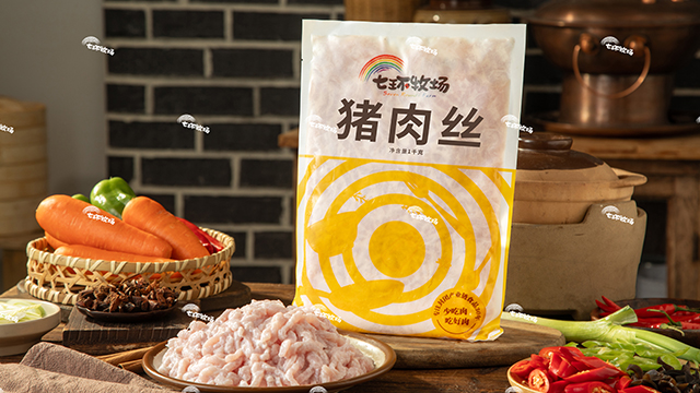 昆明七环牧场猪肉丝餐饮半成品 成都洪汇供应