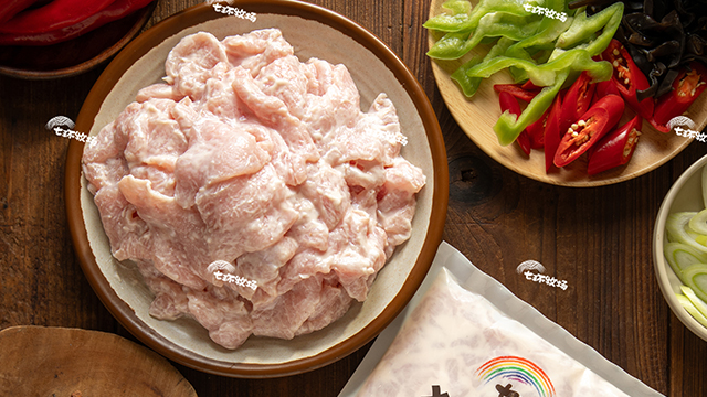 成都預(yù)切好的豬肉片七環(huán)牧場豬肉片 成都洪匯供應(yīng)