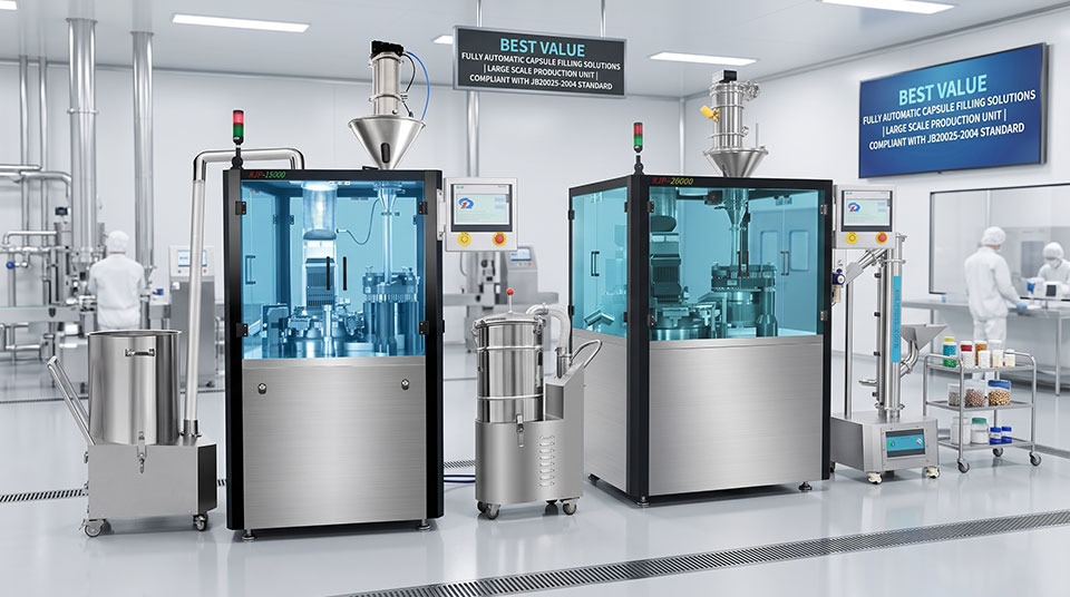 Automatic Capsule Filling Machine: 40,000/Hr, JB20025-2004
