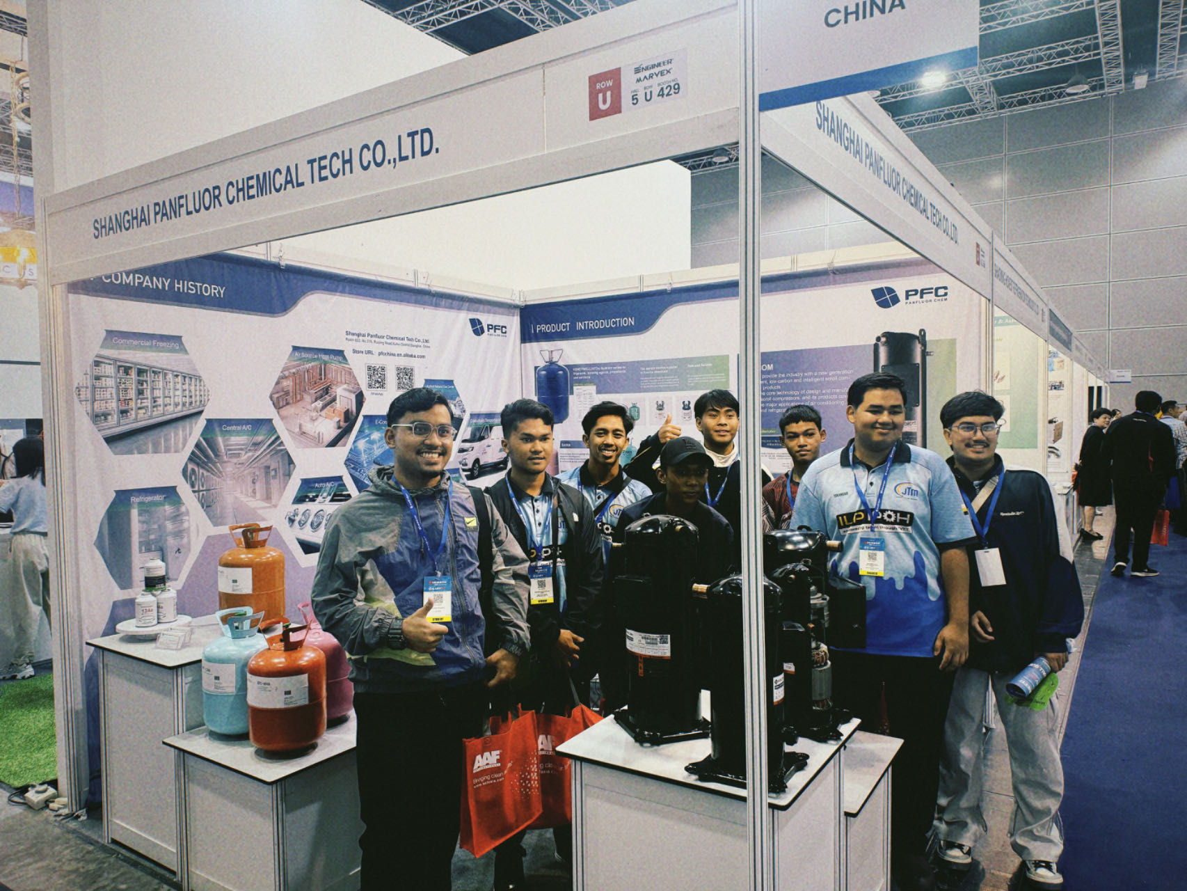 上海泛賦化工科技有限公司精彩亮相2024年馬來(lái)西亞吉隆坡制冷空調(diào)展，賽科為渦旋壓縮機(jī)備受矚目