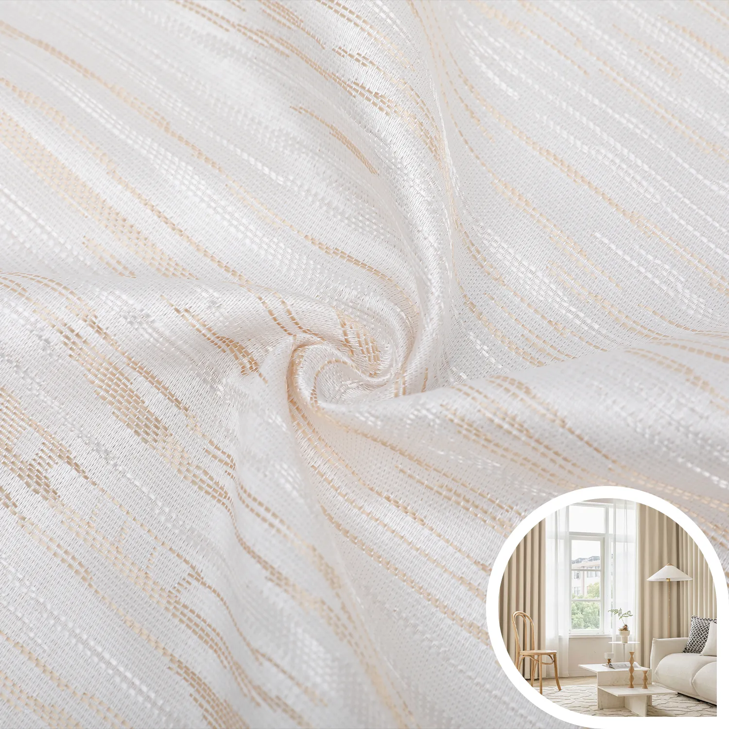 IFR Chenille Curtain Fabric KLCC-FR-007