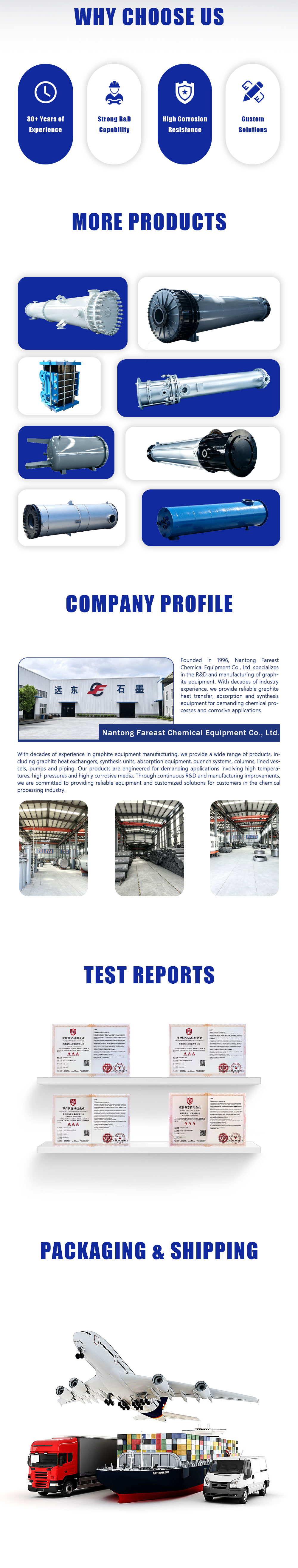 Graphite Ejector for Chemical Processing | Nantong Fareast