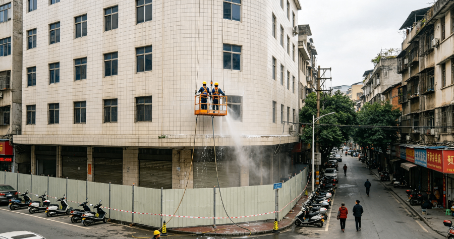 管理外墙清洗总体