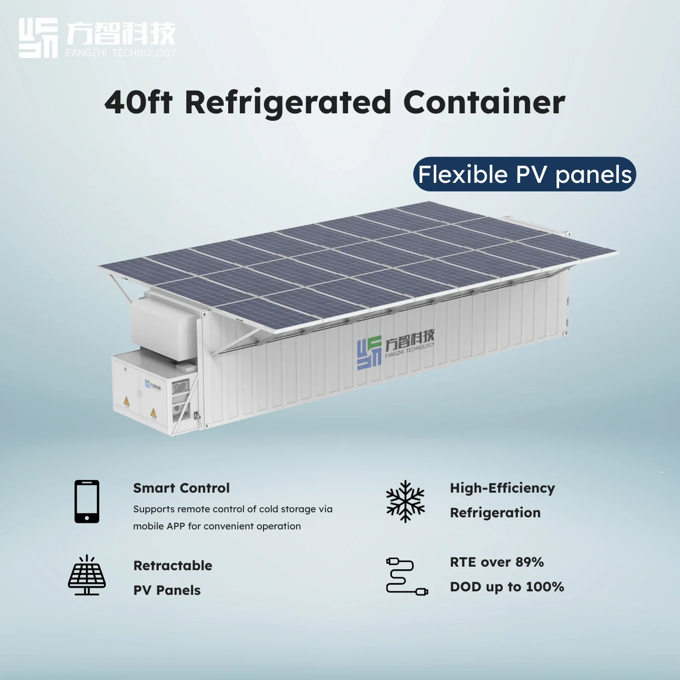 80kWh 40ft PV+Refrigerated BESS Container