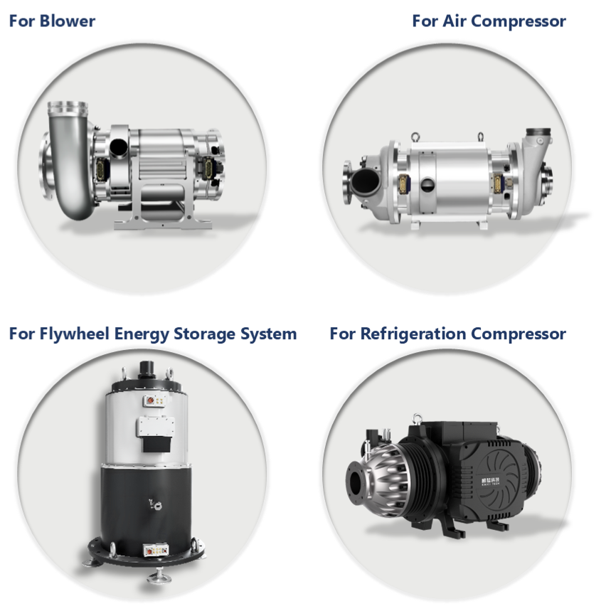 High-Speed Magnetic Bearing Motors High-Speed Magnetic Bearing Motors