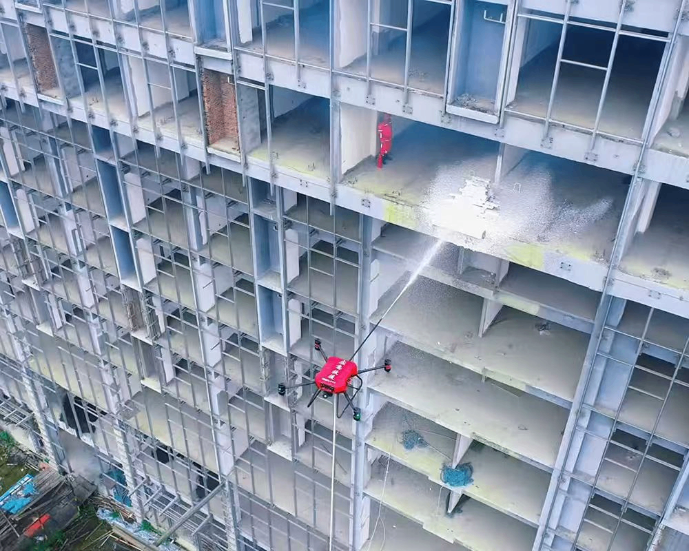 无人机高层建筑消防作业案例