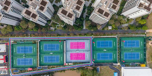 辽宁环保板式网球场造价,网球场