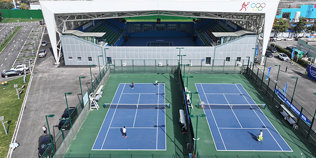 陕西国内红土网球场规格型号