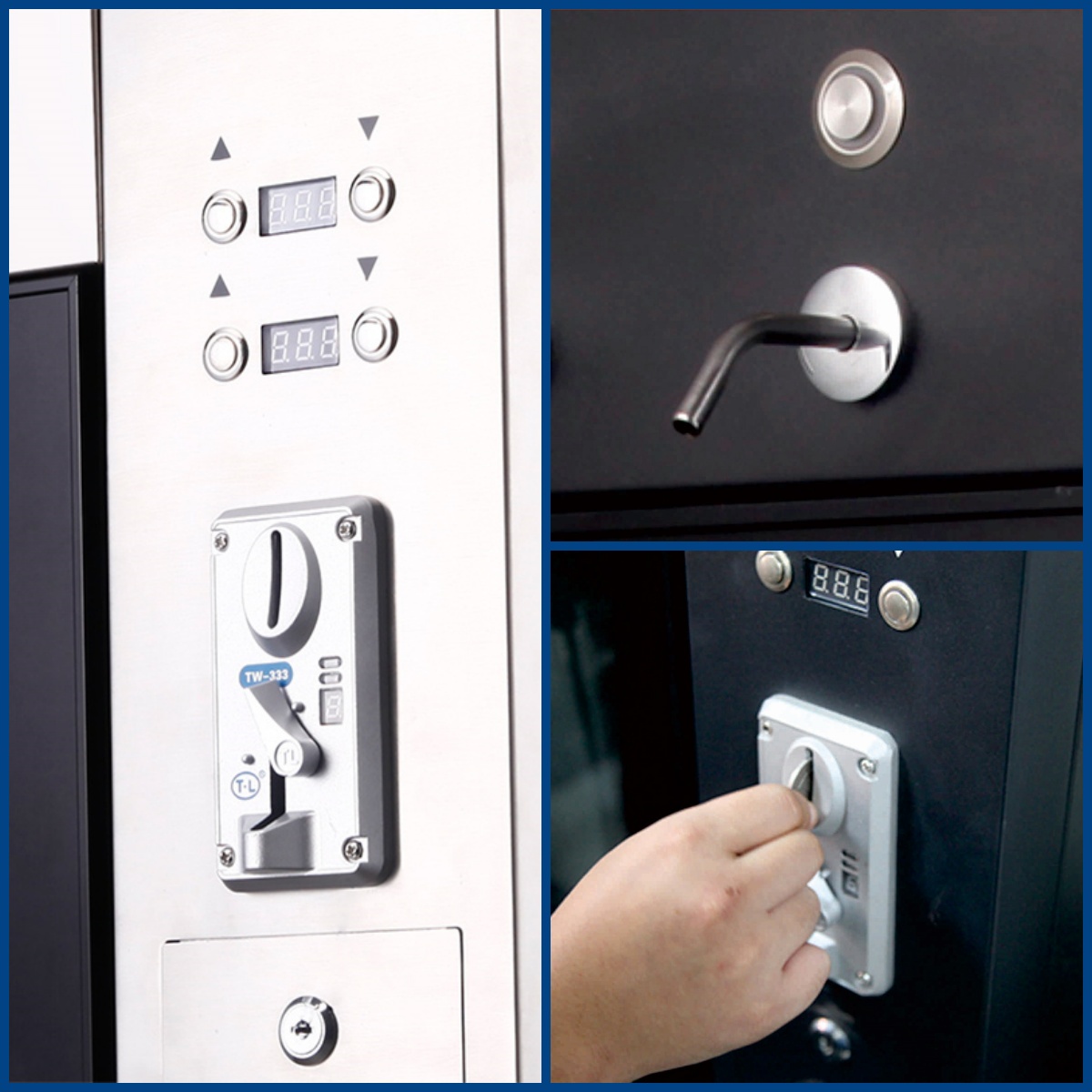 Self-Service Coin Operated Wine Dispenser: Offers customers a seamless ...