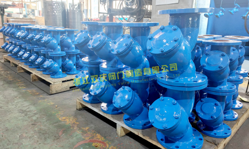 蒸汽鑄鋼導熱油Y型過濾器廠家 歡迎咨詢 浙江雙慶閥門制造供應;