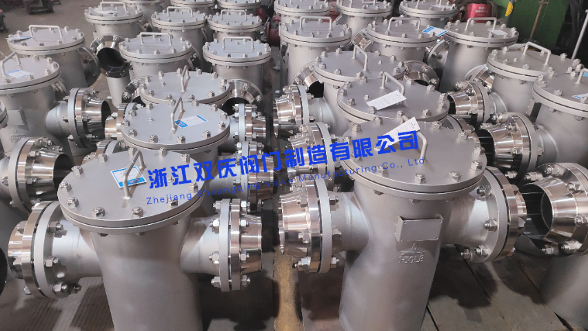 广东碳钢篮式过滤器DN300快开盲板式SRBIF电厂循环水除污装置报价,篮式过滤器
