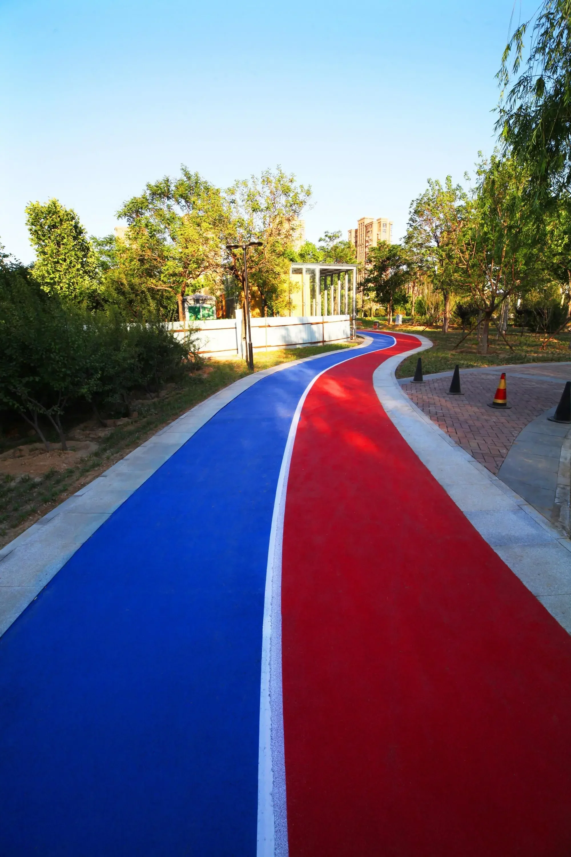 Jogging track system Jogging track system