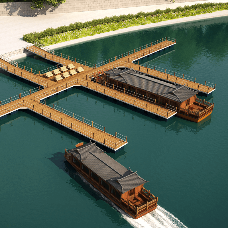 浮橋碼頭建設(shè)進展順利，預(yù)計明年完工