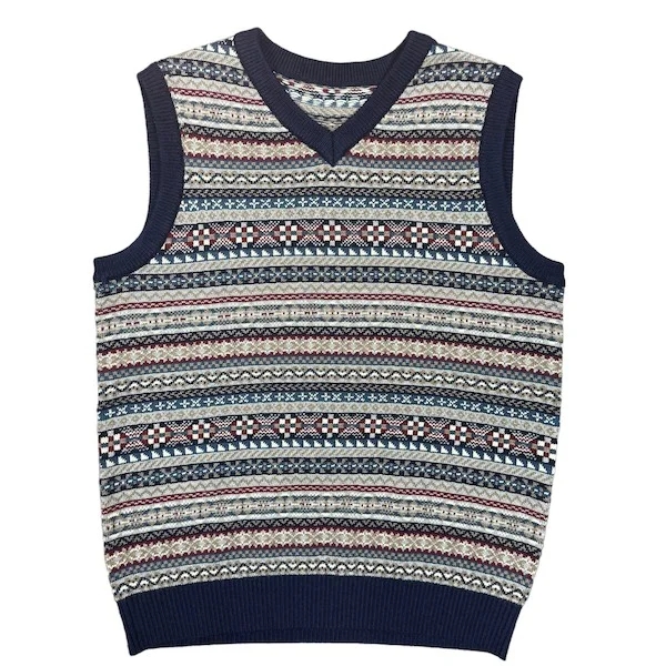 geometric jacquard men's sweater geometric jacquard men's sweater
