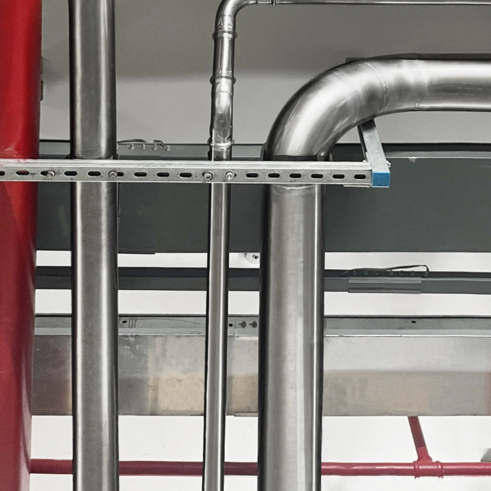 Stainless steel pipe system for water supply and HVAC