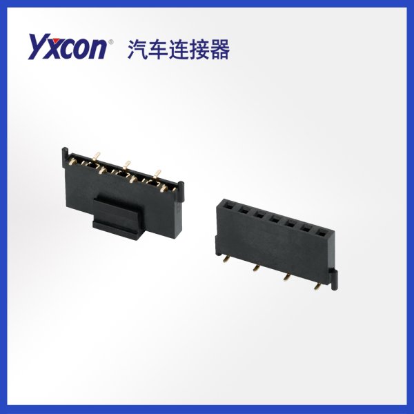 FH2.54*8.5 1*7P SMT:4.5 帶外柱汽車連接器