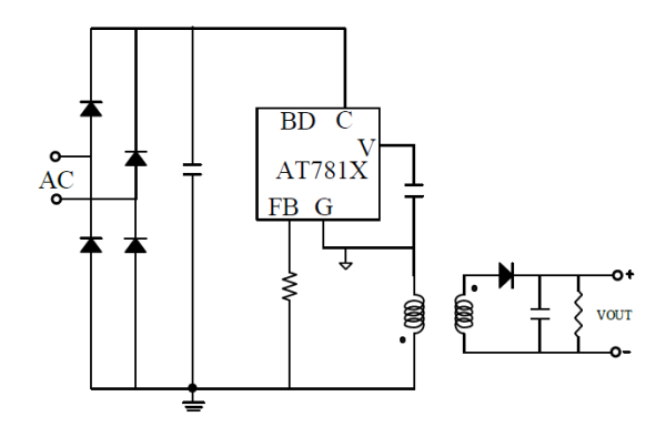 AT781X一款內(nèi)置功率器件支持雙繞組變壓器低成本開關(guān)電源芯片