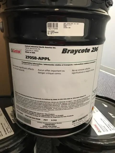 Castrol Braycote 236 工業(yè)級凡士林潤滑脂