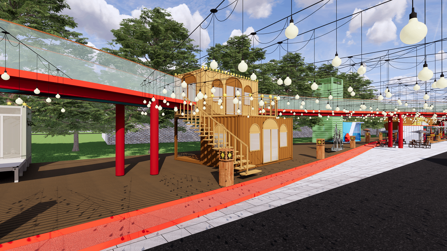 城市景觀(guān)帶設(shè)計(jì)I集裝箱景觀(guān)帶I集裝箱商鋪I城市軟裝I城市家具