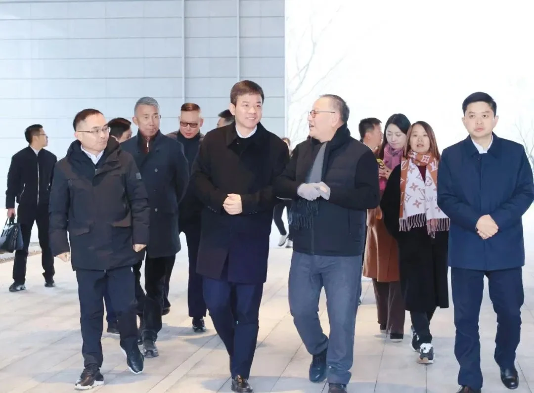 leaders visit Optimax Hengfan Intelligent Manufacturing Park