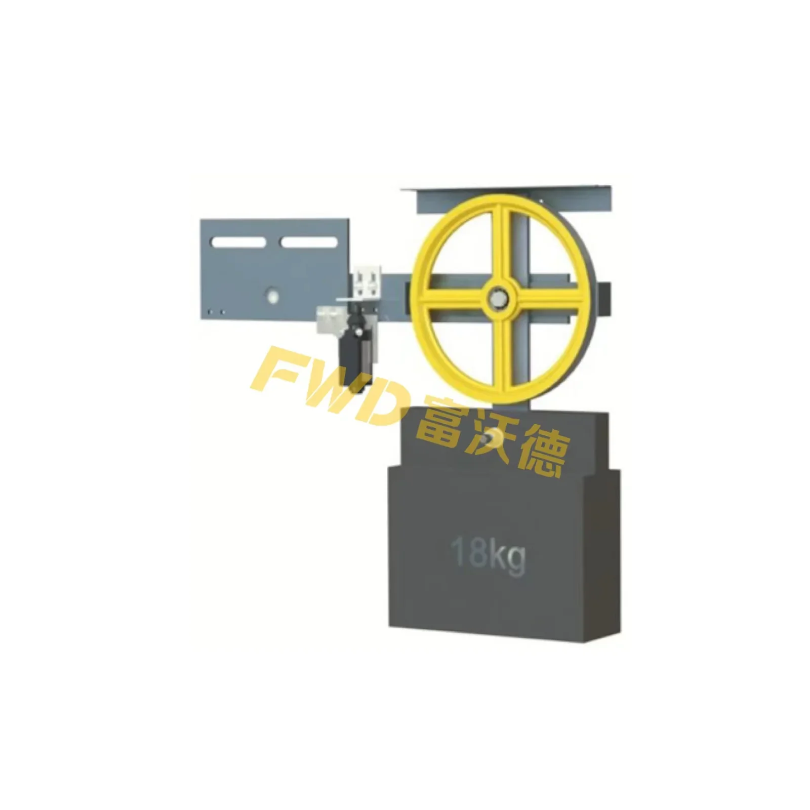 barite elevator tension device