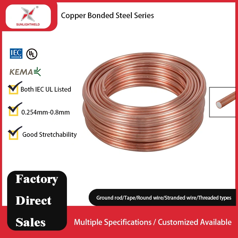 Sunlightweld copper clad steel wire