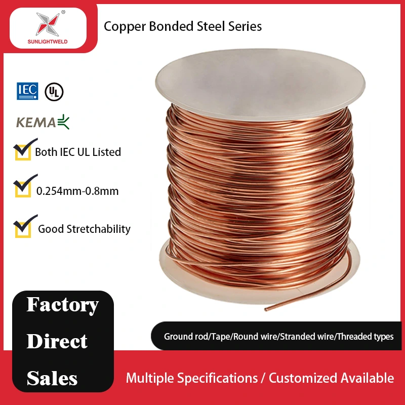 Sunlightweld copper bonded steel round wire