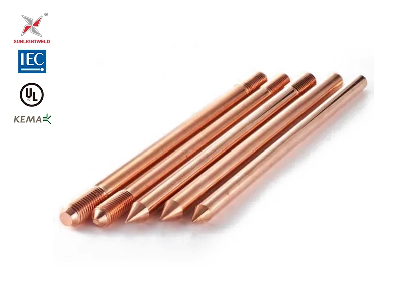 threaded copper clad grounding rod for power grid threaded copper clad grounding rod for power grid