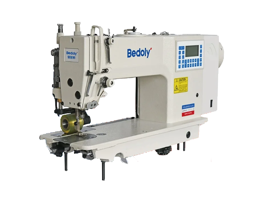 Computerized bottom feed lockstitch machines