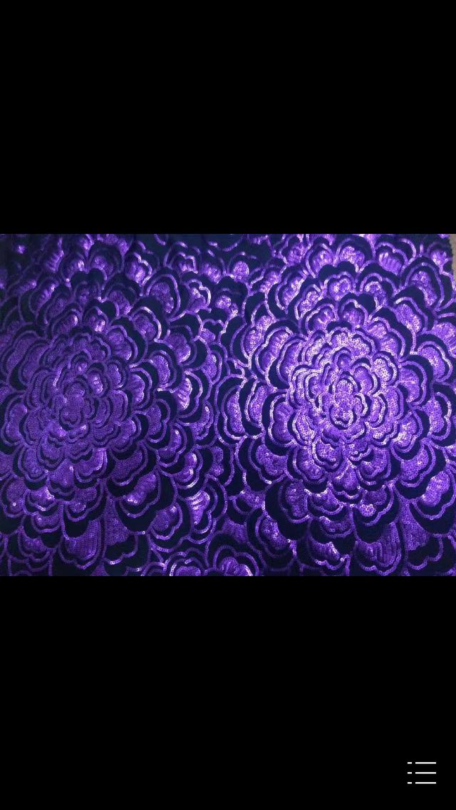 雙色疊片亮片繡