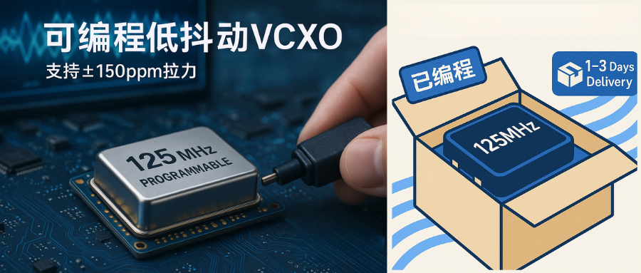 高频可编程低抖动VCXO按需定制,可编程低抖动VCXO
