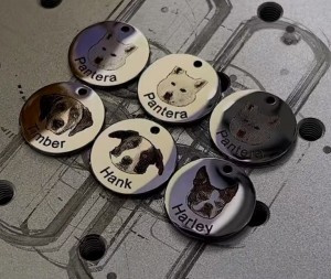 Dog tag carving