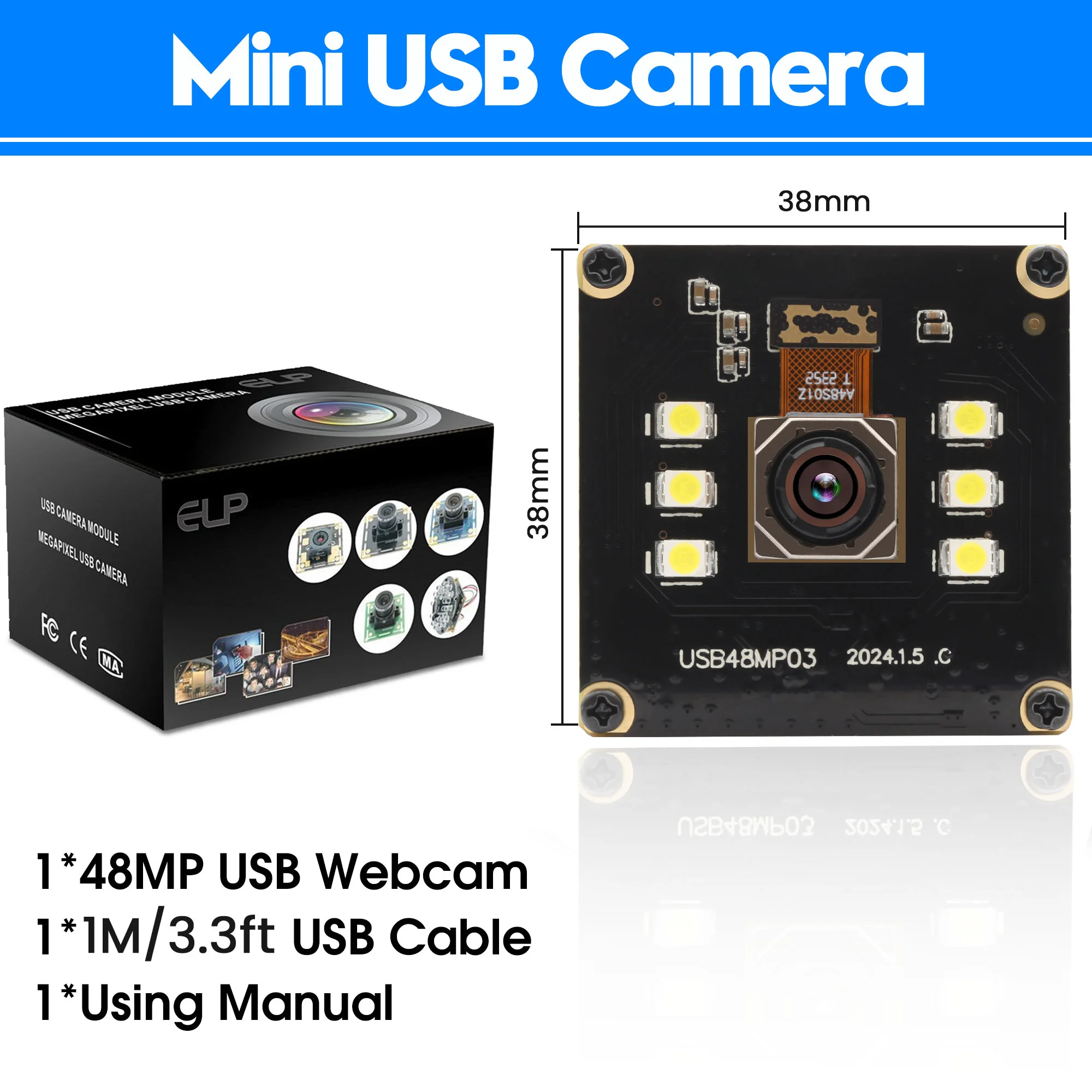 Best Mini Camera Module Fast Autofocus Mini USB Camera Module | Ultra HD | Ailipu ELP