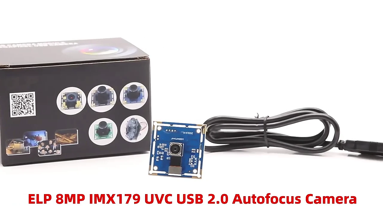 ELP 8MP Autofocus USB Camera Module with No Distortion Mini Lens IMX179 ...