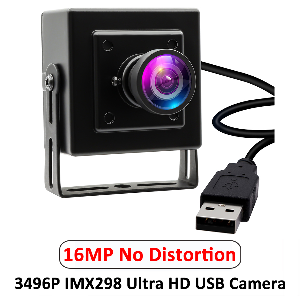 ELP 16MP USB Webcam With Wide Angle No Distortion Lens IMX298 Lightburn ...
