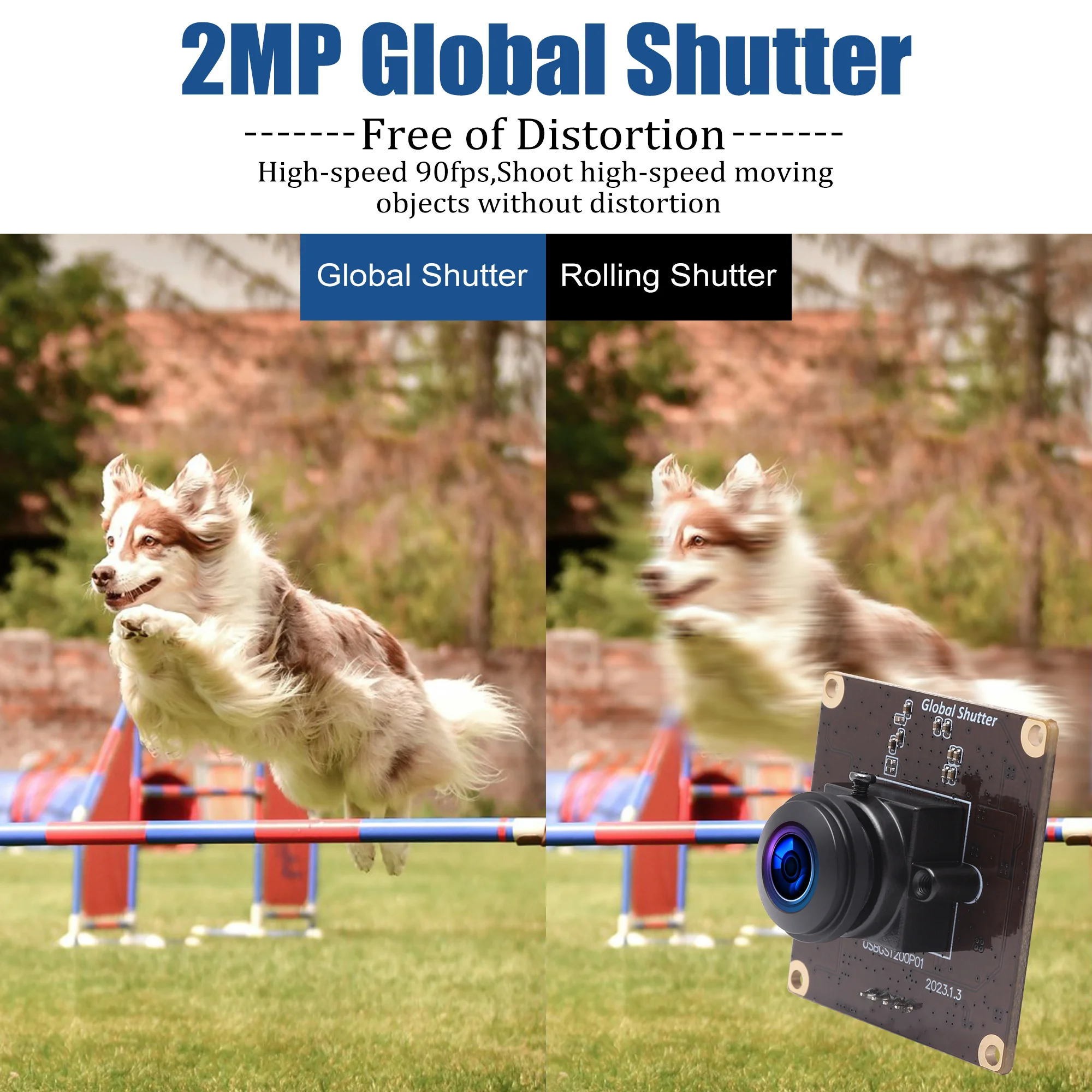 ELP 2.3MP 1200P Global Shutter USB Camera 1080P 90FPS High Frame Rate 1 ...